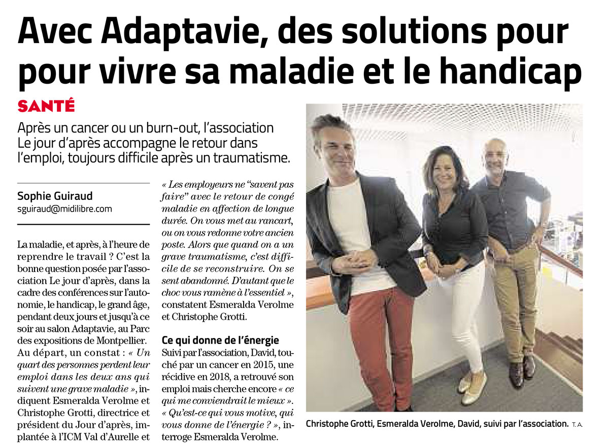 Salon adaptavie Montpellier travail et handicap