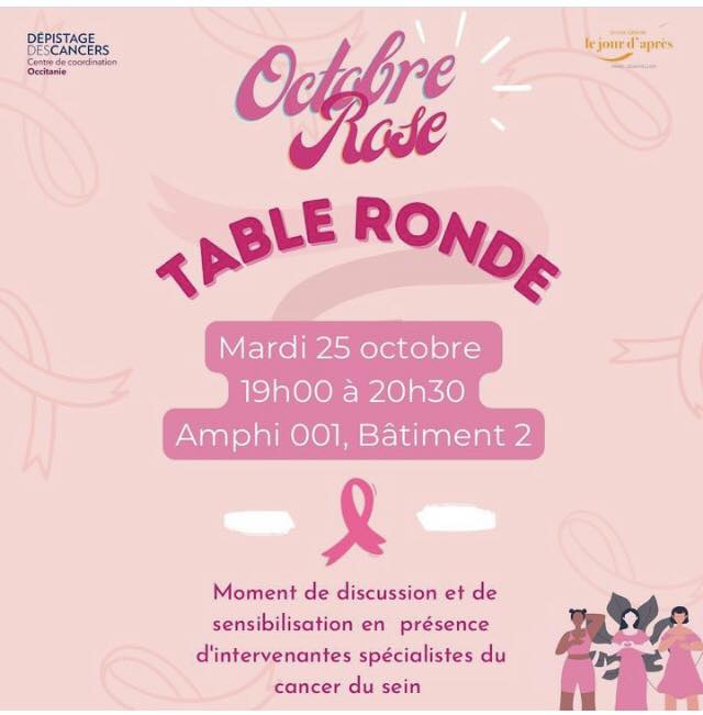 Table ronde cancer du sein science po et l'association Le jour d'après